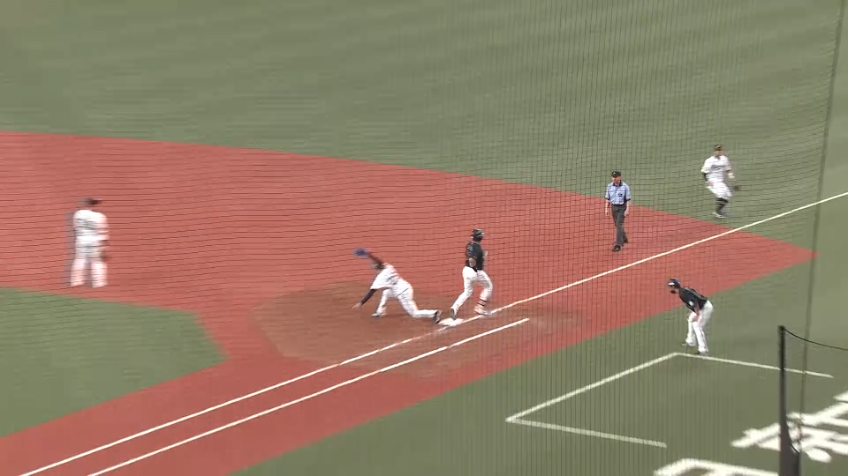 4回表・B田嶋 Ｍマーティンをゲッツーに仕留める!!