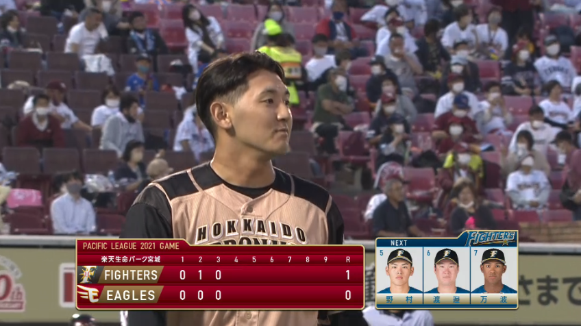 3回裏・F立野 2アウトランナー2,3塁のピンチの場面でセンターフライに打ち取り無失点!!