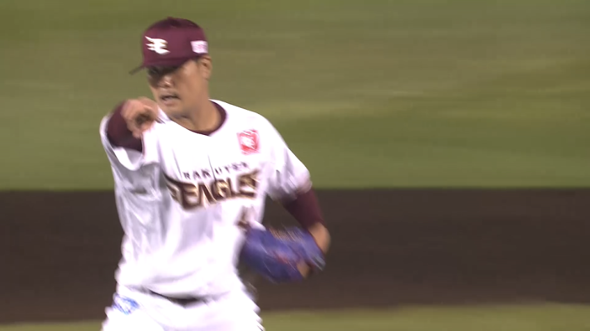 9回表・E内間 ルーキーが3者連続三振の快投を見せつける!!