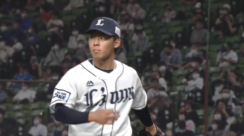 5回表・L水上 ピンチの場面で登板すると150キロの直球で見逃し三振に切って取る!!