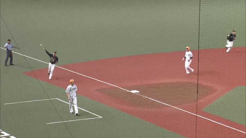 7回裏・B宗 再三の見事な守備でライオンズに得点を許さない!!