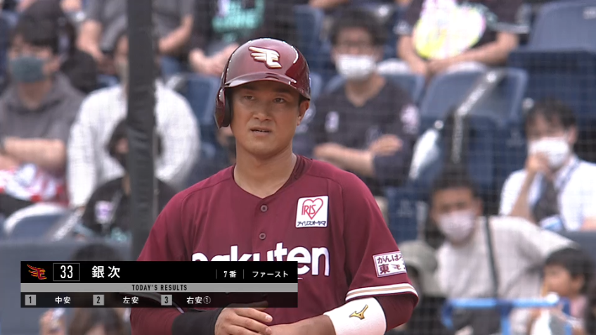 5回表・E銀次 満塁のチャンスでレフトへのタイムリーヒットで勝ち越し!!