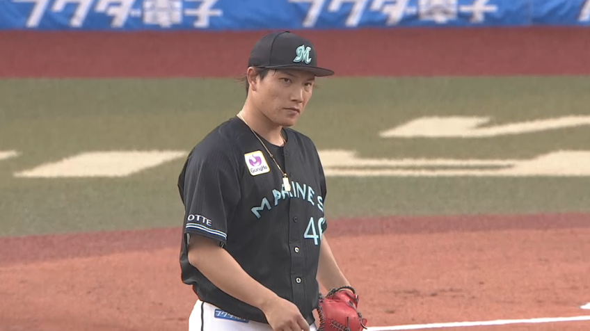 1回表・M岩下 先頭打者を空振り三振に抑え自身3連勝へ上々のスタート!!