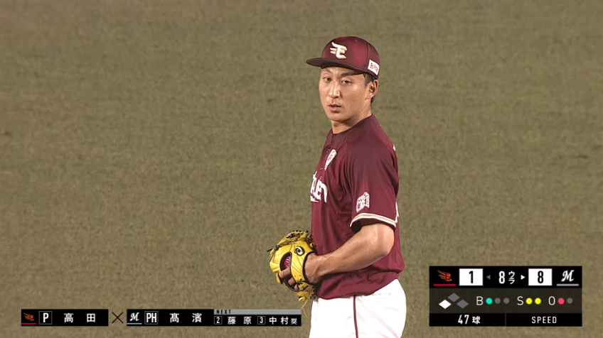 8回裏・E高田孝 ノーアウトで迎えたピンチを無失点で切り抜ける!!