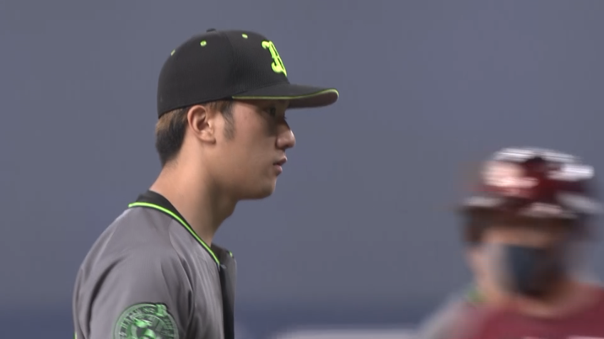 2回表・B田嶋 渾身のストレートで空振り三振に仕留めてピンチを切り抜ける!!