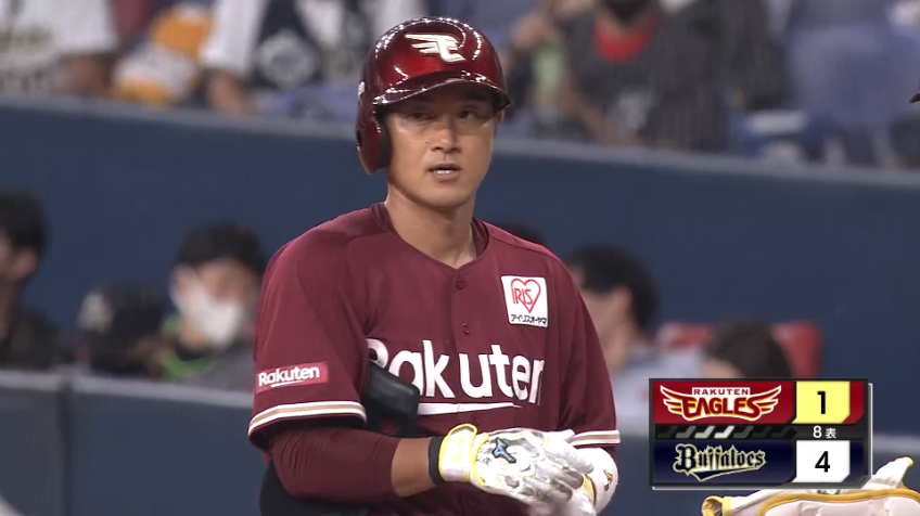 8回表・E銀次 バットコントロールが光るタイムリーヒットで1点を返す!!