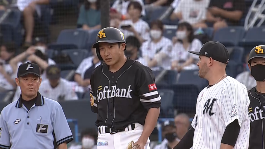 3回表・H柳田 ライトへ先制のタイムリーヒットを放つ!!