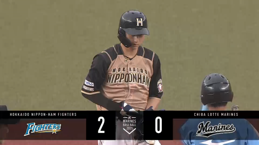 2回表・F淺間 低めの球を技ありのバッティングで打ち返し、先制2点タイムリー2ベース!!