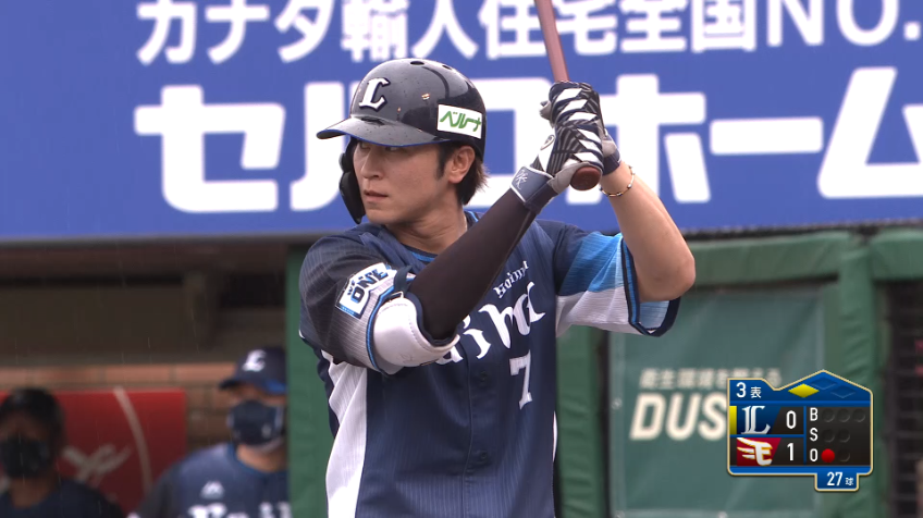 3回表・L金子 犠牲フライを放ち同点!!