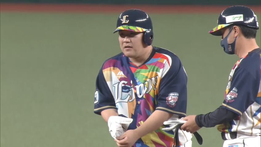 3回裏・L中村 先制のタイムリー2ベースヒット!!