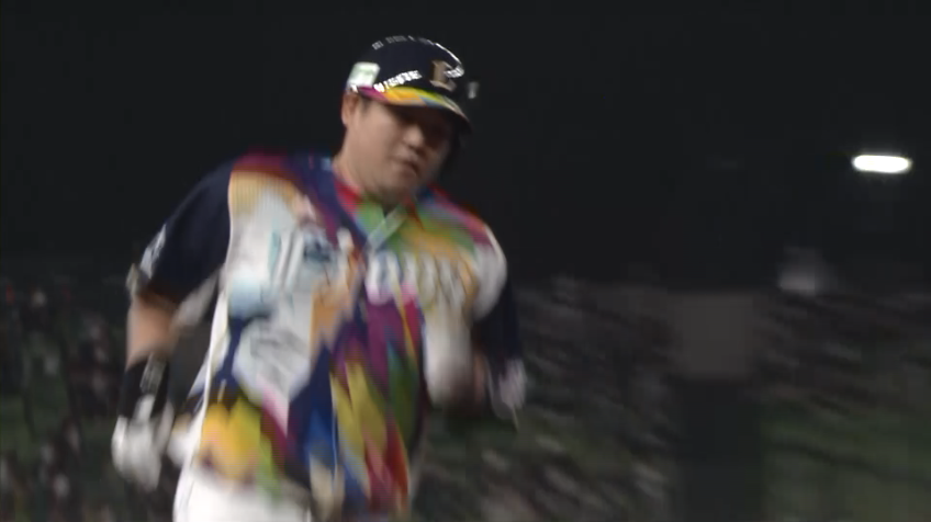 7回裏・L中村 レフトへの2ランホームラン!! 今季第9号!!