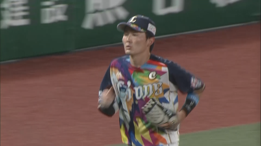 7回表・L源田 追加点を許さないジャンピングキャッチを魅せる!!