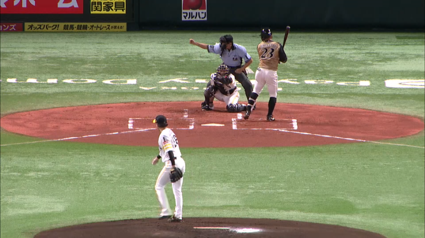 1回表・H東浜 奪三振でピンチを切り抜ける!!