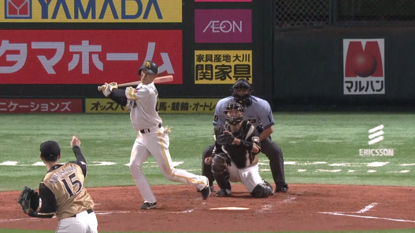 3回裏・F上沢 2者連続の空振り三振を奪う!!