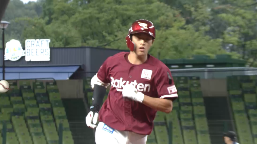 3回表・E辰己 バックスクリーンへ今シーズン第9号ソロホームラン!!