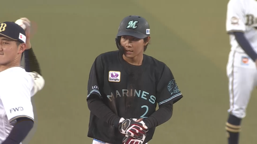 1回裏・M藤原 好スタートで盗塁成功!!