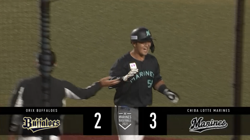 5回裏・M山口 代打で逆転2ランホームランを放つ!!