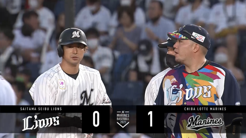 2回裏・M藤岡 詰まりながらもセンターへのタイムリーヒットで先制!!