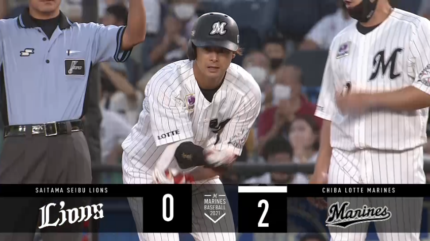 2回裏・M藤岡 センターへのタイムリーヒット!!