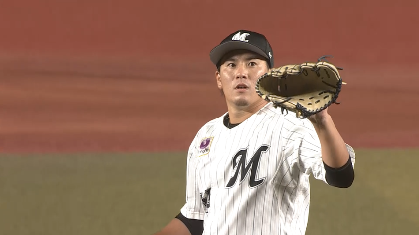 7回表・M東妻 L岸からズバッと空振り三振を奪う!!