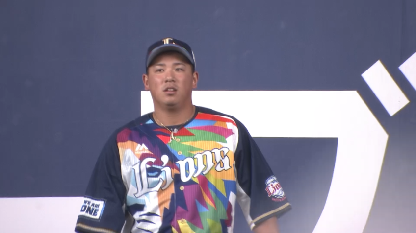 3回裏・L愛斗 抜けていれば1点かという当たりをランニングキャッチ!!