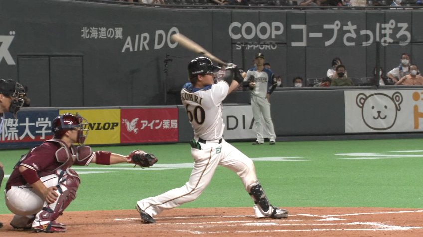 7回裏・F郡 レフトへのタイムリーヒットで点差を縮める!!