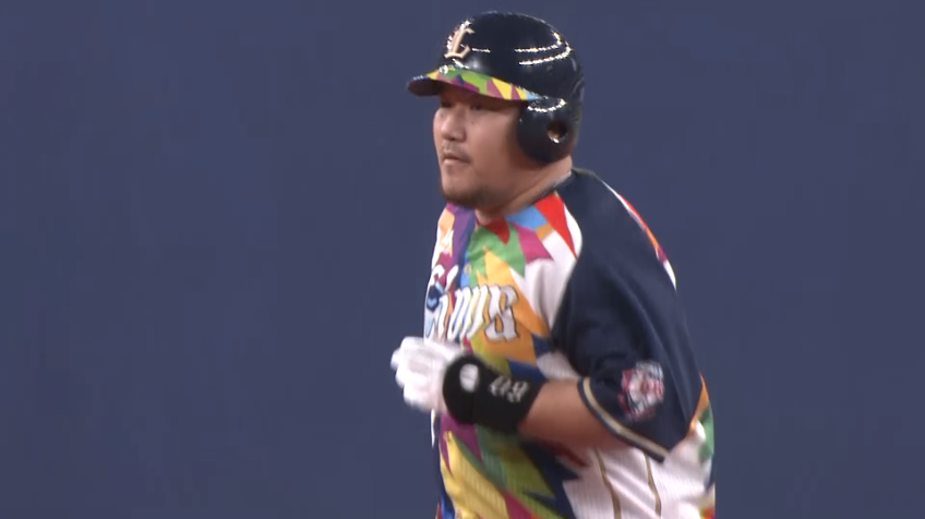 1回表・L中村 先制となる満塁ホームランを放つ!!