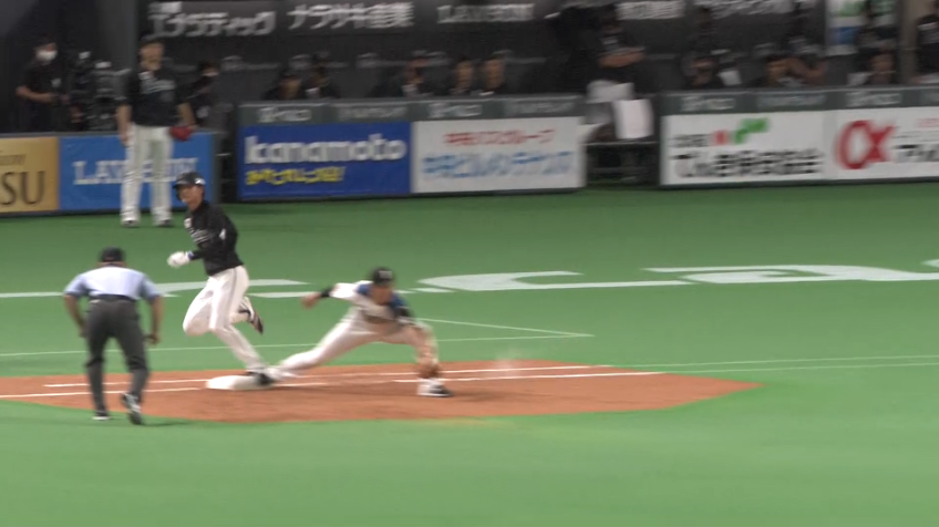 5回表・M和田 さすがの俊足!! 足を生かしてチャンスを広げる!!