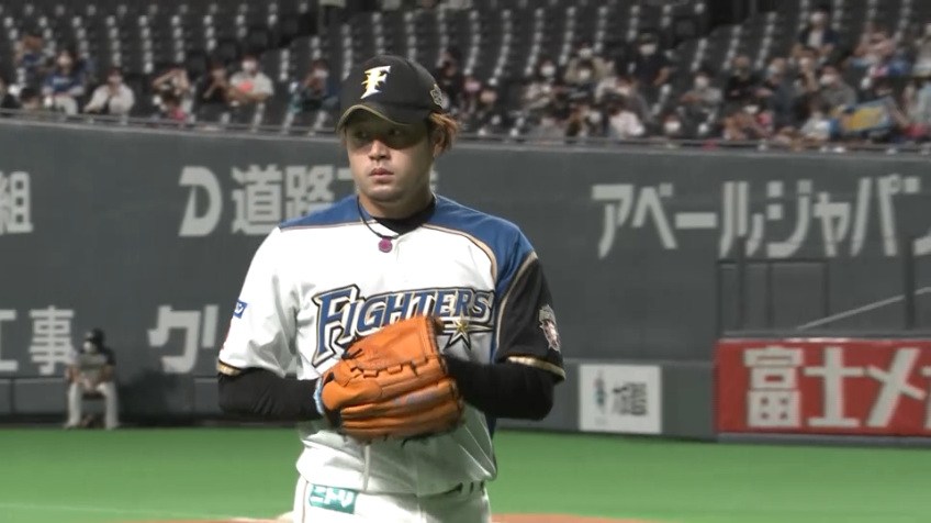 7回表・F堀 決め球はスライダー!! 3球勝負で三振を奪う!!