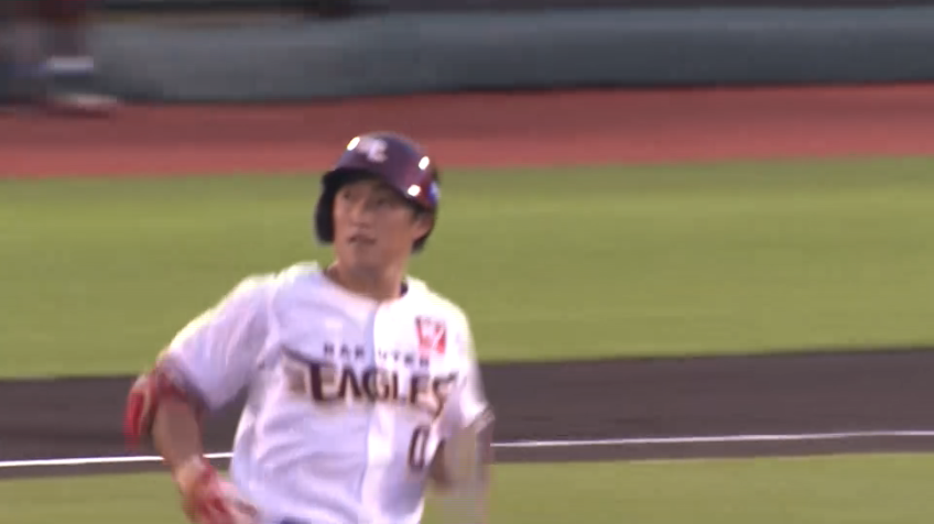 1回裏・E小深田 初球をライトスタンドに運ぶソロホームラン!!