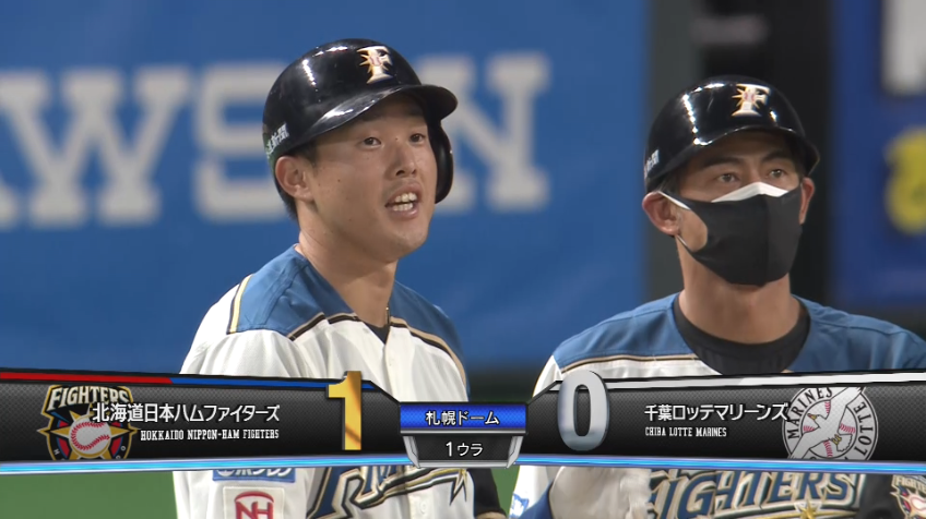 1回裏・F高濱 変化球を捉え先制のタイムリーヒットを放つ!!