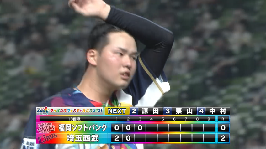 3回表・L渡邉 構えたところにズバリと決まり、見逃し三振を奪う!!