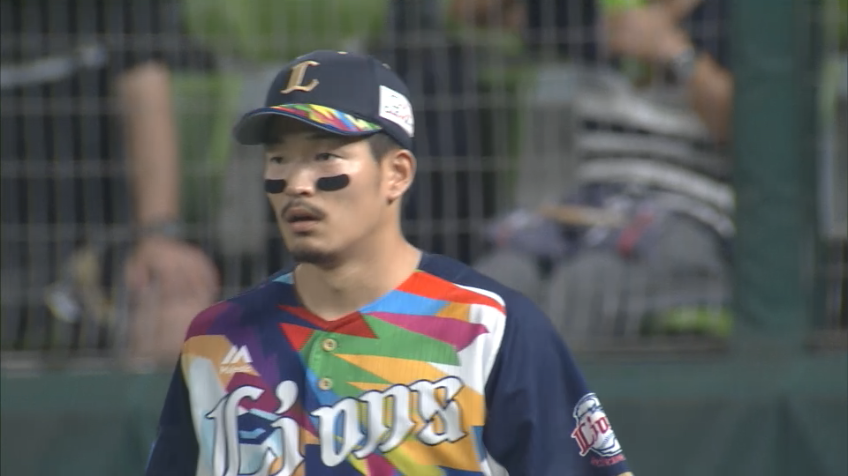 9回表・L川越 落下地点へ一直線!! ガッツある全力守備でチームを盛り立てる!!