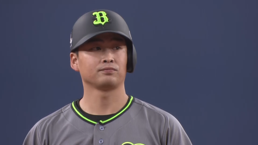 4回裏・B西村 左中間を大きく割る先制タイムリー2ベース!!