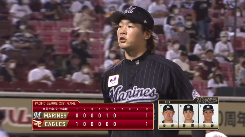 6回裏・M二木 アウトコースいっぱいの完璧な投球で見逃し三振を奪う!!