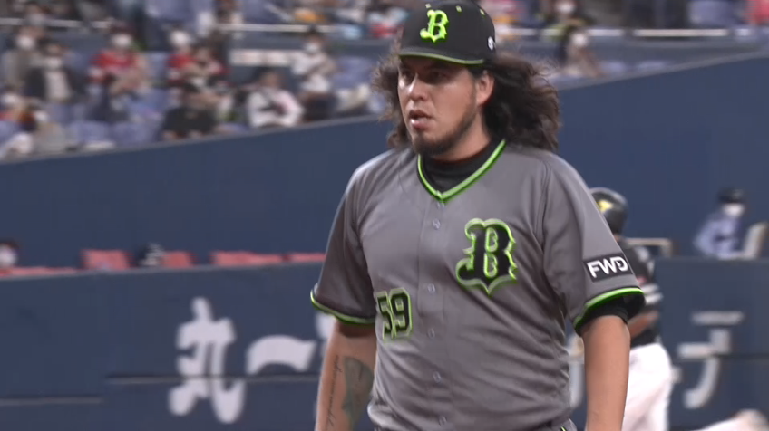 7回表・Bバルガス NPB初登板は絶対絶命のピンチを招くも無失点に抑える!!