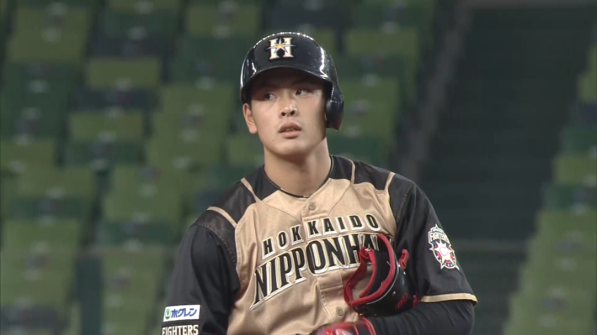 1回表・F野村 5試合連続打点!! レフトへの先制タイムリー2ベースヒット!!