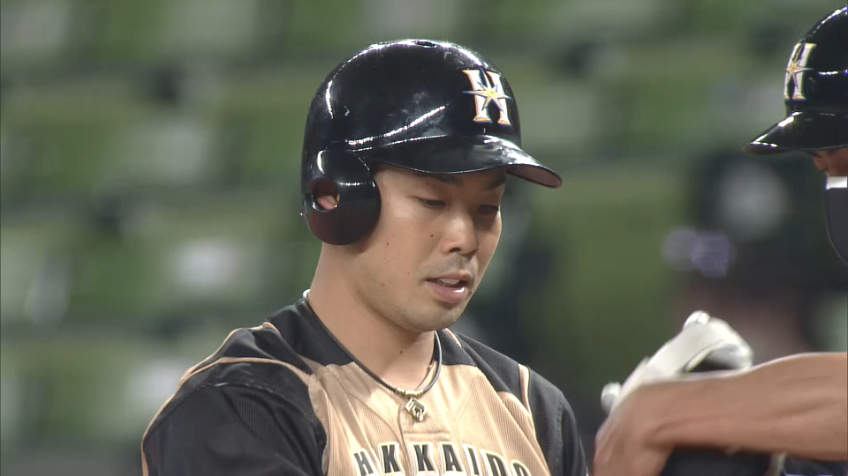 7回表・F近藤 芸術的流し打ち!! 三遊間を破るタイムリーヒット!!