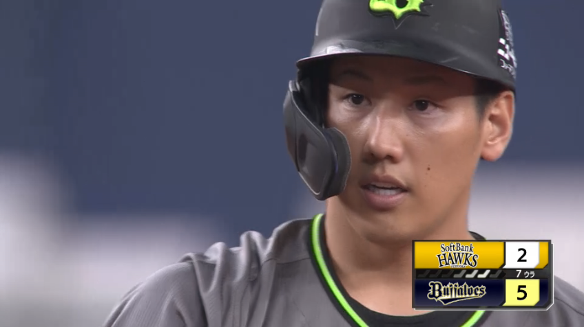 7回裏・B吉田正 苦手克服!! 右中間へ貴重な2点タイムリー2ベースヒット!!