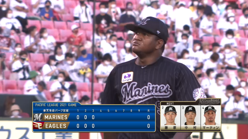 3回裏・Mロメロ アウトコースいっぱいの完璧な投球で見逃し三振を奪う!!