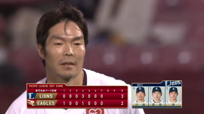 7回裏・L増田 満塁のピンチを招くも、センターフライで切り抜ける!!