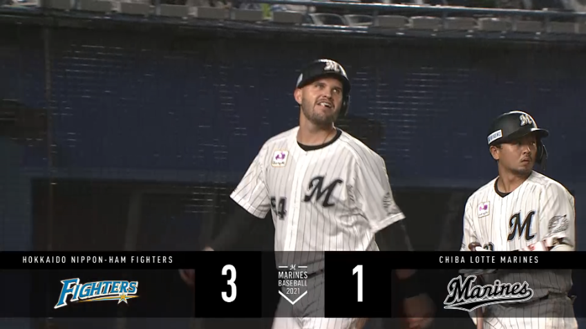 2回裏・Mレアード 浅めのフライながらも積極果敢な走塁で追加点をもぎ取る!!