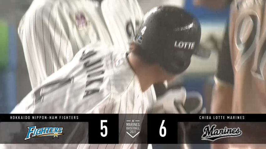 8回裏・M藤岡 ライトへの勝ち越しタイムリーヒットで遂にリードを奪う!!