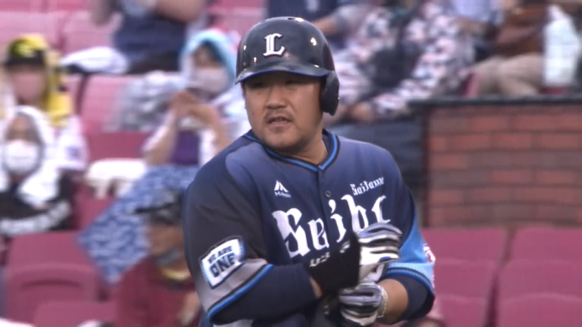 4回表・L中村 3試合連続のタイムリーで1点を返す!!