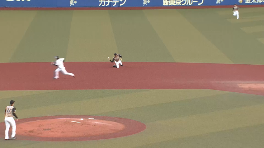 1回裏・F石井 満塁のピンチでチームを救うファインプレー!!