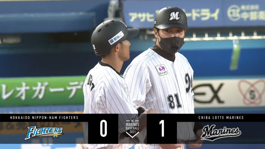 2回裏・M荻野貴 先制のタイムリー内野安打を放つ!!