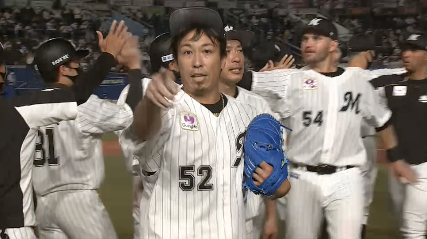 9回表・M益田 今季30セーブ目をあげ、マリーンズは単独首位浮上!!