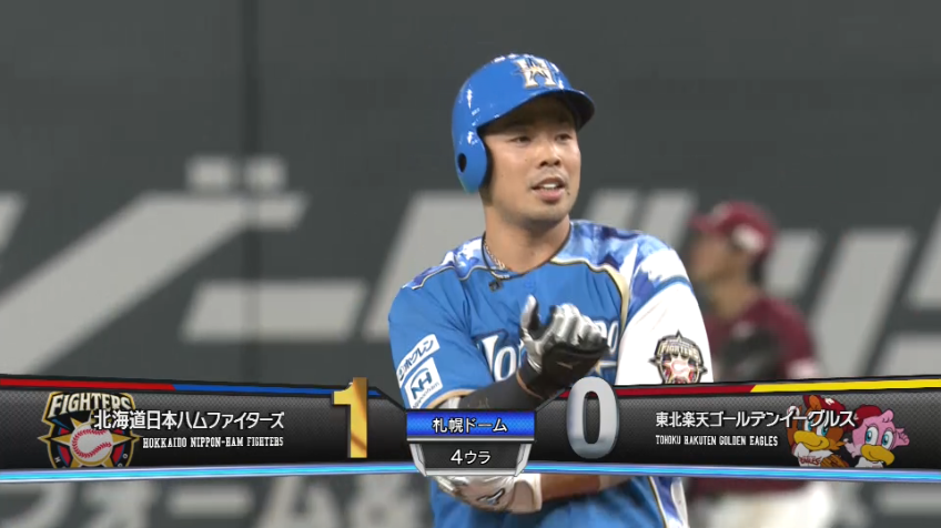 4回裏・F近藤 見事な内角捌き!! ライトへのタイムリーヒットで先制に成功!!