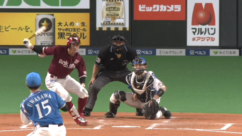3回表・E岡島 足で勝った!! タイムリー内野安打で追加点!!