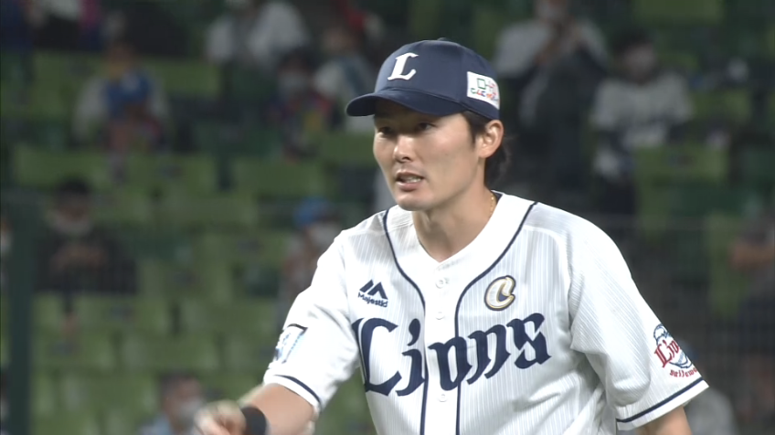 6回表・L源田 ピッチャー返しの難しい打球を華麗に捌く!!